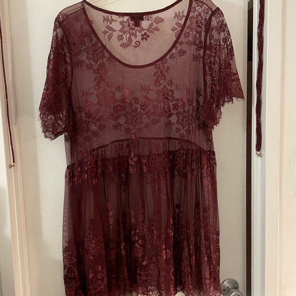 TORRID LACE BABY DOLL TOP - Picture 6 of 8